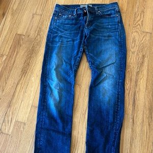 Point Sur Denim 5%cashmere jean. Made in LA circa 2014. Size 28. Boyfriend fit.